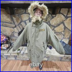 M-1948 M-48 Fishtail ARMY Military parka Korean War Complete With Liner Small