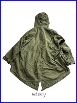 M-1948 M-48 Fishtail parka Korean War Era Size Medium Fur Hood M48