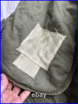 M-1948 M-48 Fishtail parka Korean War Era Size Medium Fur Hood M48