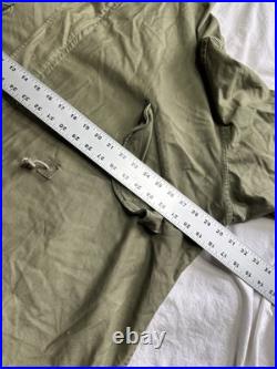 M-1948 M-48 Fishtail parka Korean War Era Size Medium Fur Hood M48