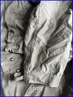 M-1948 M-48 Fishtail parka Korean War Era Size Medium Fur Hood M48