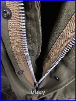 M-1950 Fishtail Field Jacket Medium Korean War With Button Silk & Terry Lining