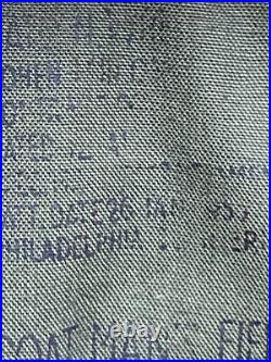 M-1950 Fishtail Field Jacket Medium Korean War With Button Silk & Terry Lining