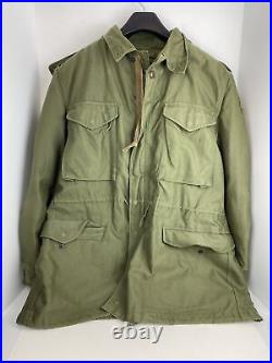 M-1951 Field Jacket (Korean Era 1952) Medium With Wool Liner And Hood USATC ARMOR