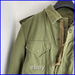 M-1951 Field Jacket (Korean Era 1952) Medium With Wool Liner And Hood USATC ARMOR