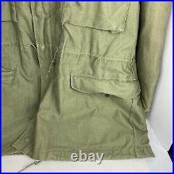 M-1951 Field Jacket (Korean Era 1952) Medium With Wool Liner And Hood USATC ARMOR