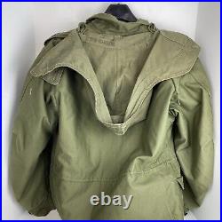 M-1951 Field Jacket (Korean Era 1952) Medium With Wool Liner And Hood USATC ARMOR