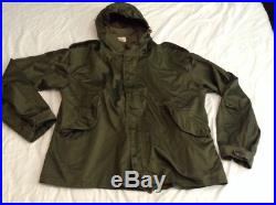 M-1951 Korean War Military Army No Fishtail Parka Shell Medium Size