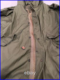 M-1951 Korean War Parka Shell Hooded Fishtail New No Tags Measure 26 Inch Across