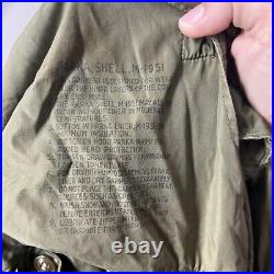 M-1951 Shell Parka SZ M Jacket Vintage 1950s USA Military Korean War Fishtail