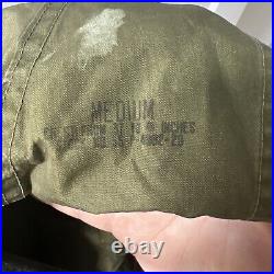 M-1951 Shell Parka SZ M Jacket Vintage 1950s USA Military Korean War Fishtail