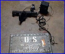M1 Carbine Korean War Sniper Scope Infrared 20000 Volts American Optical Comp
