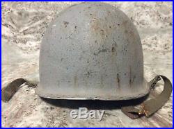M1 Schlueter Navy Chaplain helmet ww2, Korean War, Vietnam war