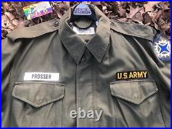 MEDIUM-REGULAR M-51 Field Jacket WithInsignia, EXTRA CLEAN. Army Issue 1958