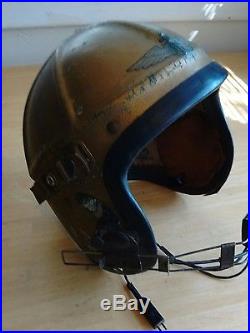 Major Levine Us Navy Jet Pilots Helmet Korean War Era Gentex H Type
