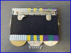 Malaya / Korea Full Size Genuine Group of Medals On Bar For Wear Pte Beards
