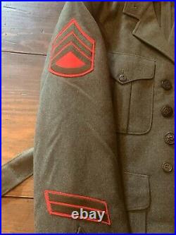 Marine Korean War Wool Jacket. Soldier's Name J. B. Clark Junior