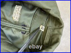 Medium short us army overcoat od7 wool liner 50s korean war trench coat belt