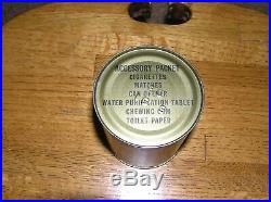 Military C-Ration 1951 NOS RARE Korean War Cigarette Accessory Pack Tin