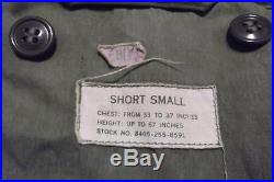 Military Field Jacket Small Short Vintage M51 Korean War Reenactment Men Boys#40