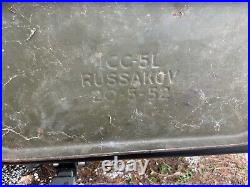 Military Jeep Jerry Can Holder & 1952 Russakov, Korean War Era