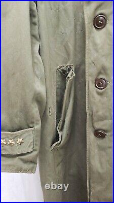 Military Vintage Overcoat Field OD-7 M-1950A 5 Star General 1951 Korean War