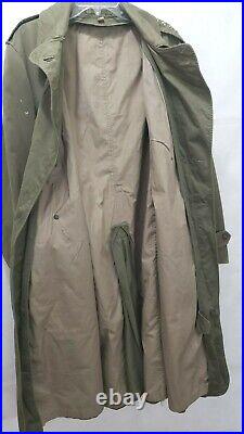 Military Vintage Overcoat Field OD-7 M-1950A 5 Star General 1951 Korean War