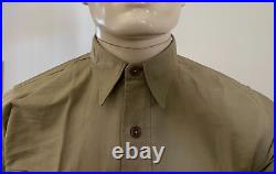 Mint Unused Ww2 Usmc Marine Corps Khaki M-1927 Khaki Cotton Summer Shirt Size 2