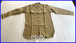 Mint Unused Ww2 Usmc Marine Corps Khaki M-1927 Khaki Cotton Summer Shirt Size 2