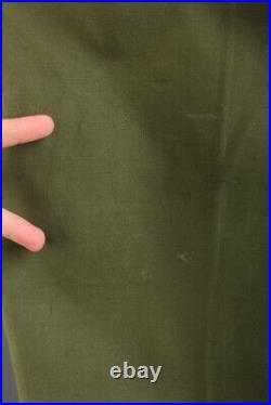 NOS 1953 Korean War US Army Sateen Utility Pants Large Long 37x34 50s Trousers