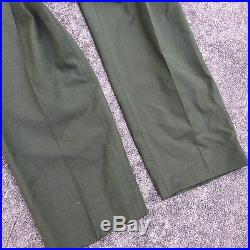 NOS Deadstock Vtg 50's Korean War Wool Military Army Chino Pants Trousers Field
