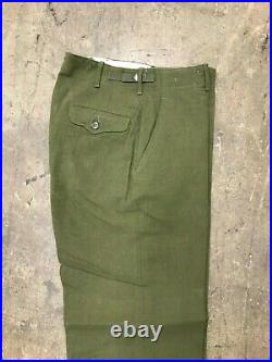 NOS (Lot of 5) M51 Wool Field Trousers, Korean War Era M-1951, Small Regular