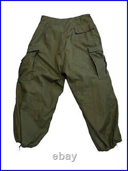 NOS M-1951 Arctic Trouser Shell Wind Pants & Liner, Cold Weather Nylon Medium