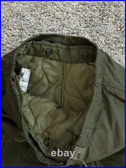 NOS M-1951 Arctic Trouser Shell Wind Pants & Liner, Cold Weather Nylon Medium