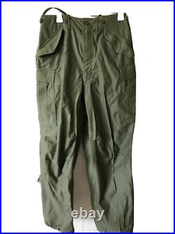 NOS Vtg OD Field Shell Trousers Pants REGULAR SMALL M-1951 Surplus Korean War