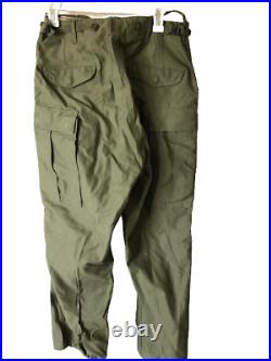 NOS Vtg OD Field Shell Trousers Pants REGULAR SMALL M-1951 Surplus Korean War
