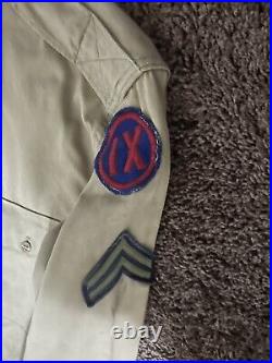 Named! 1951 dated 2ID Indianhead U. S. Army jacket, shirt, pants, belt & tie