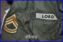 Named 1955 Korean War Shade 107 Field Coat Jacket Wind Resistant M51 #22