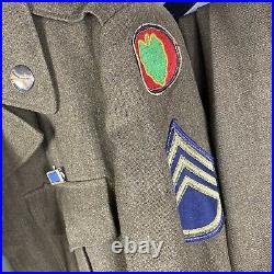 Named 21st Inf Reg 24th Division Korean War Uniform Named