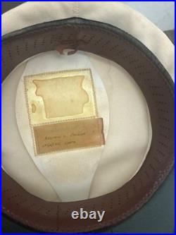 Named Korean War Era U. S. Navy Officer Dress Cap Newton Luther Calhoun WWII/