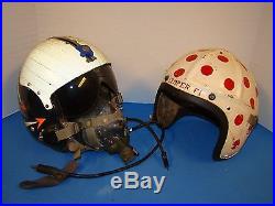 Named Korean War Era USMC Jet Pilots Flight Helmet, Combat & Trainer