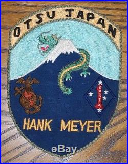 Named Korean War Otsu Japan Patch 1st Marine Patch Photo & Embroidered Jacket