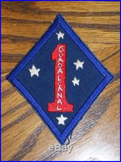 Named Korean War Otsu Japan Patch 1st Marine Patch Photo & Embroidered Jacket