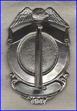 Named Korean War USMC Crash Crew Badge K. E. Dowell
