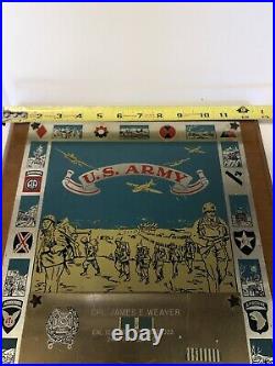 Named Korean War Veterans Plaque & Decorations Lot Set