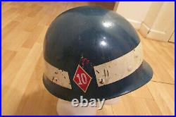 Navy/ Air force MP or police helmet liner Korean war