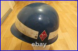 Navy/ Air force MP or police helmet liner Korean war