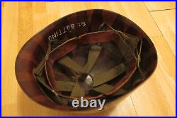 Navy/ Air force MP or police helmet liner Korean war