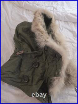 New Military Parka Hood Extreme Cold Weather Fits M-1951 Fishtail Real Fur M51