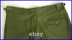 New Old Stock Korean War M- 1951 Wool Od Field Trousers Medium Regular Jj 991